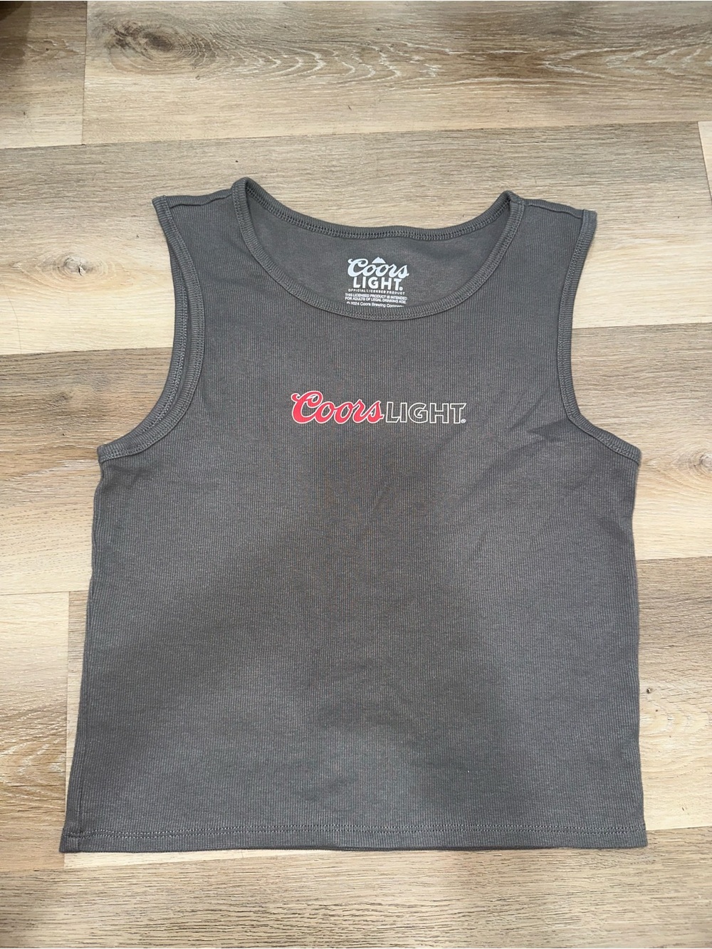 Women’s Official Coors Light Beer Grey T-Back Tank Top